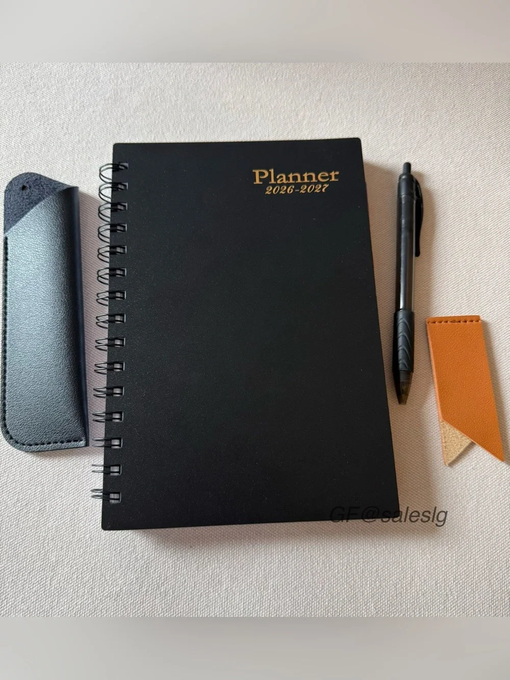 New Black Hard Cover 2026-2027 Planner Gift Set Fits Coach Notebook covers
